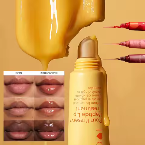 Pout Preserve Peptide Lip Treatment Lip Gloss Butter Lip Balm Nourishing Moisturizer Lip Plumping Hy