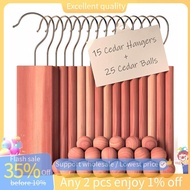 In stock-Aromatic Cedar Accessories Pack for Cloth Storage - 40 Pcs with 15 Ups and 25 Cedar Balls f