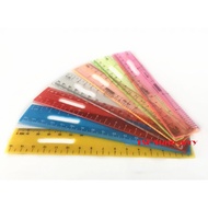 15cm / 6 Inch Plastic Ruler / Pembaris Murid Plastik Warna Budget Economy Student