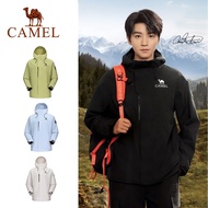 CAMEL Men's and Women's Three-in-one Outdoor Waterproof Hard Shell Mountaineering Jacket