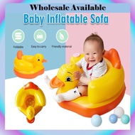 CEO Baby Inflatable Chair Soft Baby Chair Seat PVC Inflatable Sofa Learn Training Seat Bath Dining C