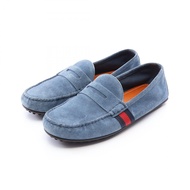 [Used] Gucci GUCCI Casual Shoes Sherry Line Blue Suede Driving Shoes Men's Used B
