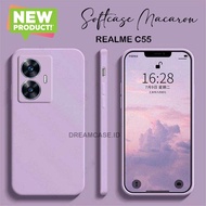 [SM] SOFTCASE MACARON POLOS CAMERA PROTECT FOR REALME C55 2023 TERBARU - SOFT CASE MACARON REALME C5