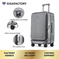 Front opening travel suitcase, boarding password box, hand-held 26 inch front opening luggage, 20 in