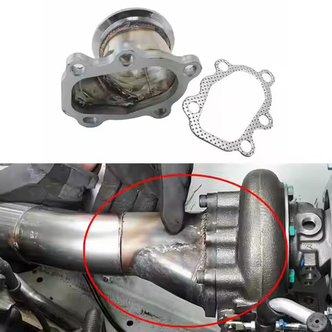 For T25 T28 GT25 GT28 2.5" 63mm Turbo Down Pipe Stainless Steel Adapter