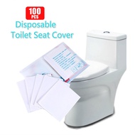 Disposable Toilet Seat Cover Mat Waterproof l Cover Tandas Duduk 100Pcs
