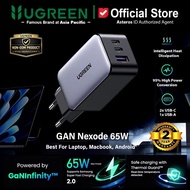 UGREEN Batok Charger 65W 3 Port GaN Nexode Fast Charging 65W Charger Head
