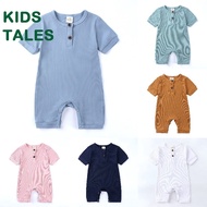 Soild Color Baby Rompers Summer Short Sleeve O-neck Girls Romper Cotton Body Clothes Unisex Newborn 