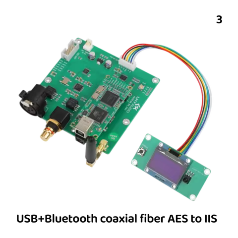 LHY‑Audio AK4118 Digital Receiver Board Optical Coaxial AES Bluetooth to IIS I2S Support XMOS Amaner