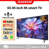 JEAANSP 4K UHD Smart TV 65/70/75/85inch Android TV Tempered Glass TV 50/55 2K FHD TV Netflix/YouTube