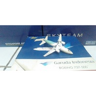 Rare Diecast Original Boeing Baby Bus Garuda Indonesia B737 500 Gemini Jets Airplane