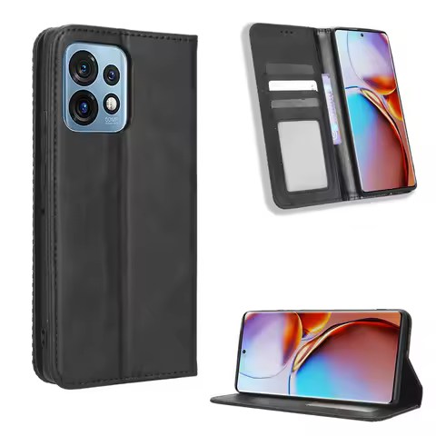 For Motorola Moto X40 5G Case Luxury Flip PU Leather Magnetic Adsorption Case For Moto X40 Pro 5G X 