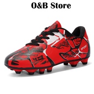 O&amp;B จัดส่งฟรี💥รองเท้าฟุตบอลชายใหม่ AG Spikes กีฬากลางแจ้ง Spikes  รองเท้าฟุตซอลต่ำ รองเท้าฟุตบอลเด็ก
