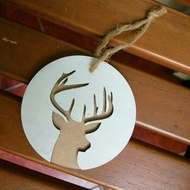 VINTAGE O-DEER DECORATION DEER DECORATION - WHITE