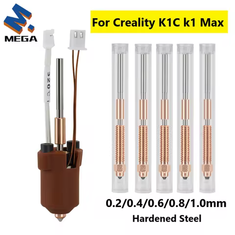 For Creality K1C K1 Max Hotend Ceramic Heating Block Kit 3D Printer Parts Quick-Swap Nozzle Kit Heat