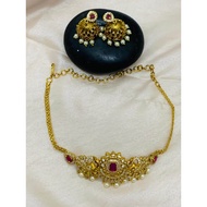 Premium AD Stone Necklace for Women – Elegant American Diamond Jewelry Set for Party, Festive