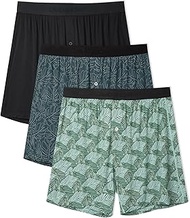 Pack of 3/5 Bamboo Men's Underwear Boxer Shorts Loose Boxer Shorts Men Soft Breathable for Men and B