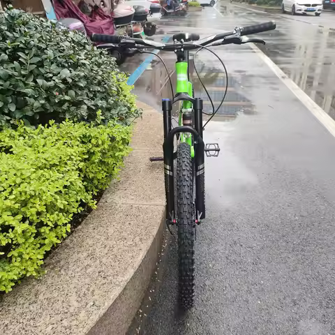 Kalosse Foldable Alloy Bicycle 26/27.5 Inches Mountain Bike Full Suspension Bicycle Hydraulic Brakes