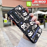 เคส JIUMOO สำหรับ Huawei Y7A P สมาร์ท2021การ์ตูนน่ารักคุโรมิเคสโทรศัพท์เนื้อแข็งผิวเกล็ดน้ำแข็งบางกันกระแทกขอบดีไซน์ใหม่ปลอกซิลิโคนคลุมทั้งหมดเคสป้องกันเลนส์กล้อง