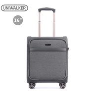 Uniwalker【FREE SHIPPING】Ultralight กระเป๋าเดินทางขยายได้ + 30% Oxford-ที่ใส่กระเป๋าเดินทาง 4 ล้อสากล TSA LOCK รถเข็นกระเป๋าเดินทาง 16 นิ้ว