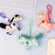 Pony Shape Pendant Pony Plush Doll Chinese Style Colorful Rope Pony Bag Accessories