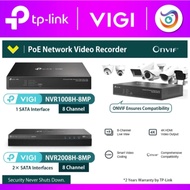 TP-Link VIGI NVR1008H-8MP / NVR2008H-8MP VIGI 8 Channel PoE+ Network Video Recorder
