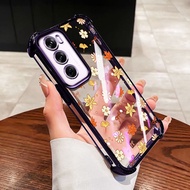 VRQR for Motorola Moto G52 G82 G71S Fallen Leaf Shockproof Transparent Phone Case