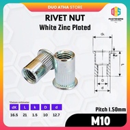 White Rivet Nut M10 M10 Insert Nut/ M10 Rivet Nut/ M10 Furniture Nut/