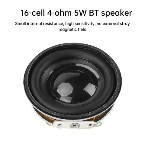 40mm 5W Speaker 16 core 4Ω DIY Bluetooth Speaker Internal Magnetic Horn for Walkie-talkie Multimedia