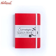 Limelight Padded Notebook A5 Red Gt Plain Sketch Book Hb