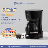 Simplus Coffee Maker Drip Filter Coffee Machine丨750ml Large Capacity丨Coffee & Tea Brewing High Boros