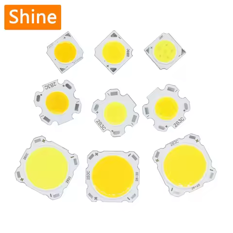 10pcs 3W 5W 7W 10W High Power LED Source Chip 13mm 20mm 24mm SMD LED COB Light Bulb LED Diode Light 