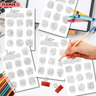 Flower 1 | Coloring Page | 50 pages 120gsm paper | 80gsm | A5 size
