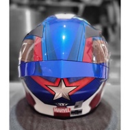 ✥❁☈KYT HELMET TT COURSE CAPTAIN AMERICA/ MARVEL EDITION / WITH SPECIAL BAG I5n