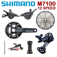 SHIMANO SLX M7100 Groupset 2x12ความเร็ว MTB ภูเขาจักรยาน M7100 Crankset 170มิลลิเมตร36-26ครั้ง M7120