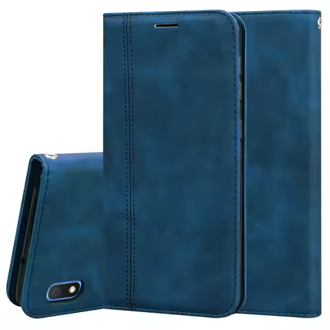 Case For Samsung Galaxy A10 A 10s Luxury Business Magnetic Flip Book Wallet Leather Case For Samsung