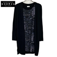 Akris [punto] Black Wool Docking Dress, Size 44 [Used]
