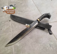 Parang_Knife with Leather Pocket Outdoor Camping(16,18,20,22inch)/Pisau Kebun/Pisau sarung Kulit/Pis