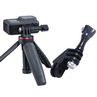 SALVATORE 360แบบหมุน เอบีเอสเอบีเอส หัวแปลงสัญญาณ อะแดปเตอร์สำหรับ GoPro HERO อะแดปเตอร์ขาตั้งกล้อง อะแดปเตอร์ยึด ขั้วต่อกล้องกีฬา ทิศทาง90องศา ที่ยึดแขนเดือย อะแดปเตอร์ขาตั้งกล้องข้อศอก