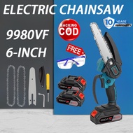 Electric cordless chainsaw battery 6-inch small portable chainsaw battery electric chainsaw brushles