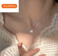 silver original italy 925 four-leaf clover necklace for women