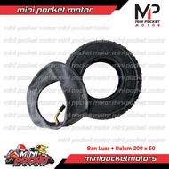 Electric Scooter Tire - Electric Scooter Tire size 200 x 50 + Inner Tube