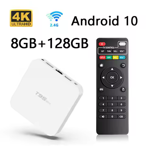 T95 mini Smart Android TV box Allwinner H3 Quad Core Android 10 WiFi 4G USB2.0 8GB 128GB 3D media pl