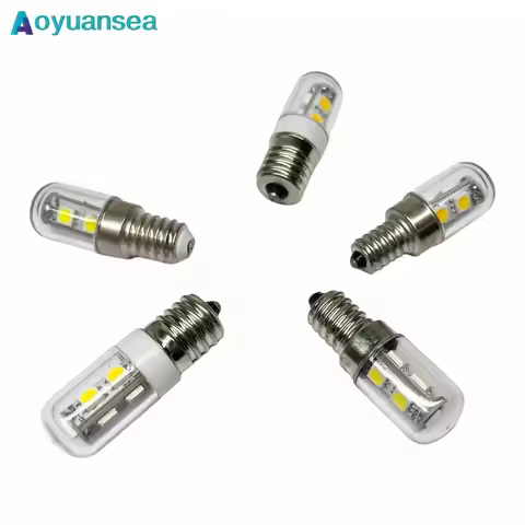 E14 E12 E17 LED Fridge Light Bulb Refrigerator Corn Bulb LED Lamp White / Warm White Replace Halogen
