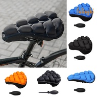 (fulingbi)1 Set Bicycle Seat Cover Ergonomic Inflatable Non-slip 3D Airbags Comfortable Sit TPU Mountain Bike Foldable Saddle Cover Cycling Supplies