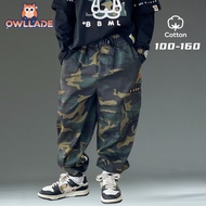 OWLLADE Cargo Jogger Pants for Kids Boy 9202 in Cam B02 4T-2