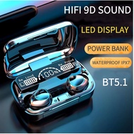 M10 TWS 5.1 Bluetooth Earphones Wireless Earbuds LED Display Touch Control