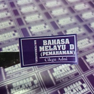 STICKER GURU-LABEL SUBJEK SIMPLE BUT NICE 80pcs