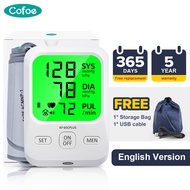 Cofoe Digital Blood Pressure Monitor Heart Beat Machine Arm Type BP Meter Backlight Sphygmomanometer
