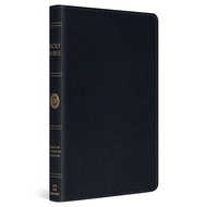 ESV Thinline Bible Black Genuine Leather